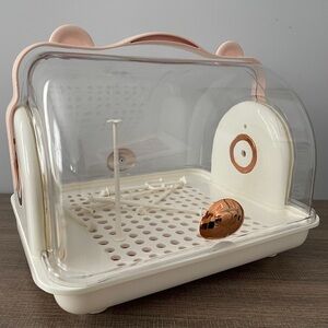 Clear and Pink bottle drying rack